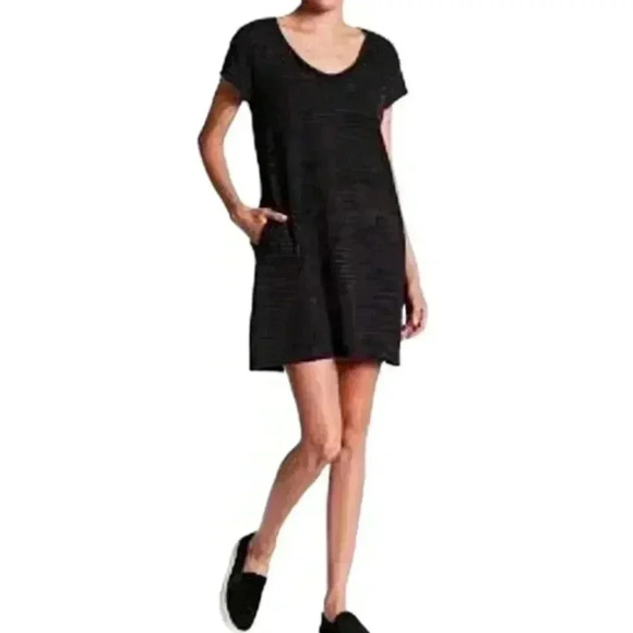 ATM Anthony Thomas Melillo Tee Shirt Dress Mini Black Heather Women's size Small - Picture 3 of 14